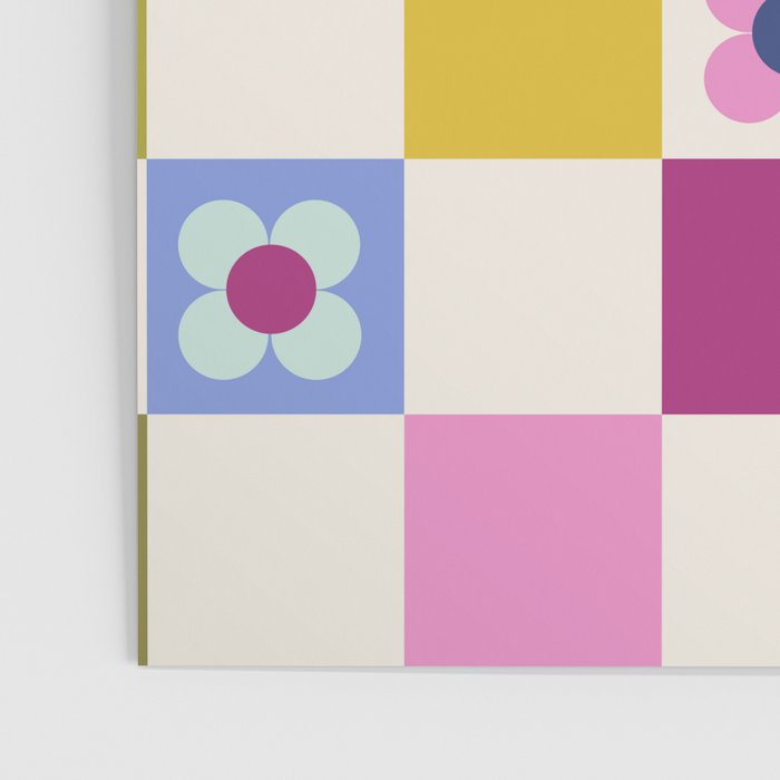 Check mate - retro floral Poster Gallery Image 3