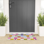 Check mate - retro floral Welcome Mat Gallery Image 3