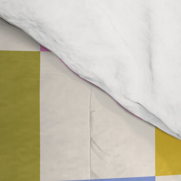 Check mate - retro floral Comforter Gallery Image 4