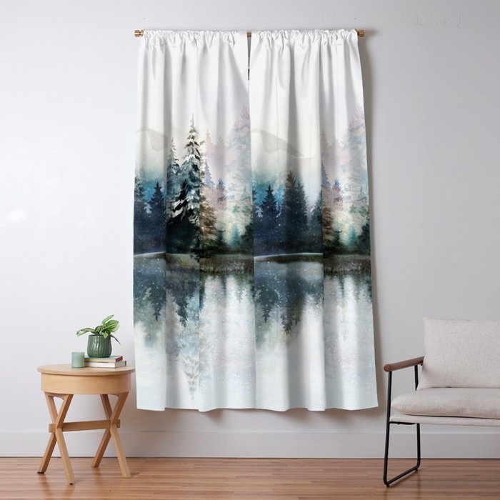 Winter Morning Window Curtain Gallery Image 5