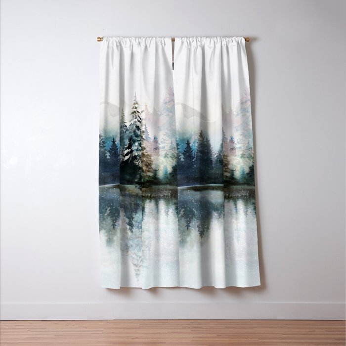 Winter Morning Window Curtain Gallery Image 3