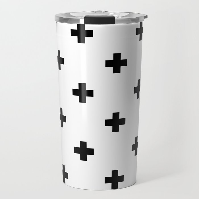 Swiss cross pattern Travel Mug Gallery Image 1