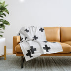 Swiss cross pattern Throw Blanket Gallery Image 1
