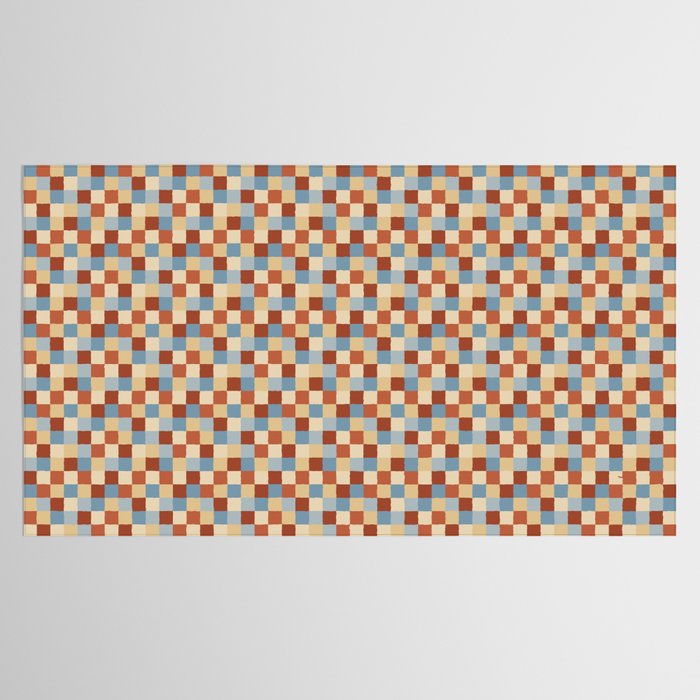 Bold Retro Checks Pattern - Small XX Tablecloth Gallery Image 2