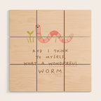 Wonderful Worm Wood Wall Art Gallery Image 1