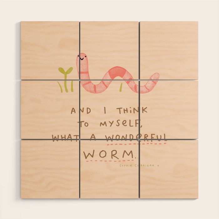 Wonderful Worm Wood Wall Art Gallery Image 1