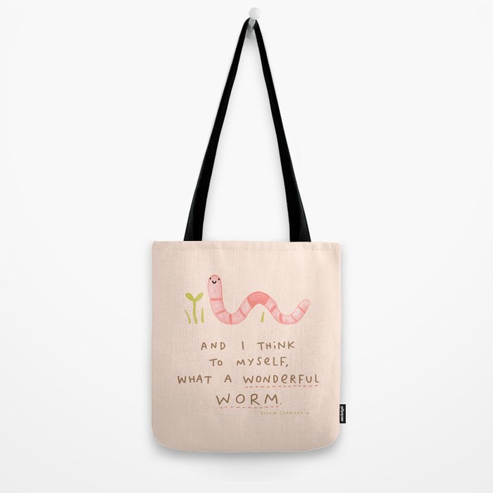 Wonderful Worm Tote Bag Gallery Image 2