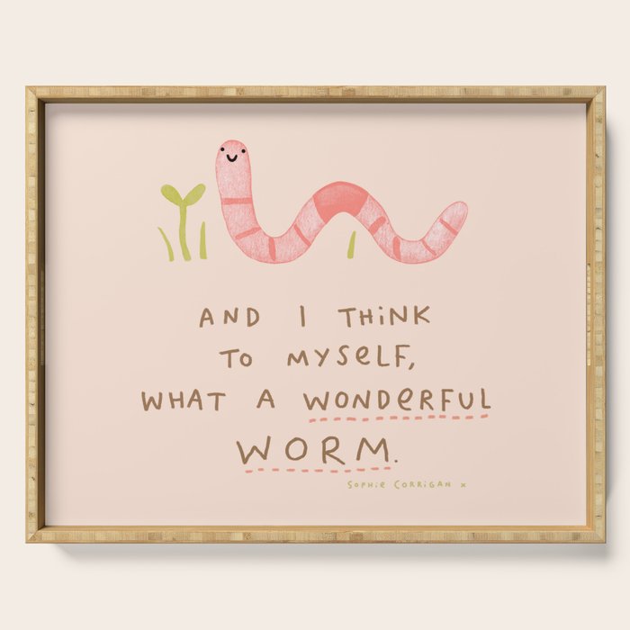 Wonderful Worm Serving Tray Gallery Image 1