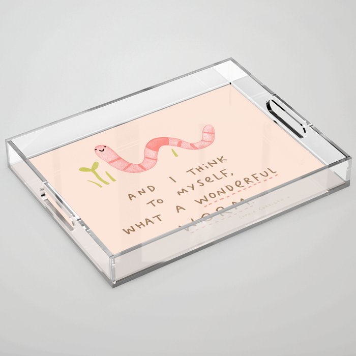 Wonderful Worm Acrylic Tray Gallery Image 1