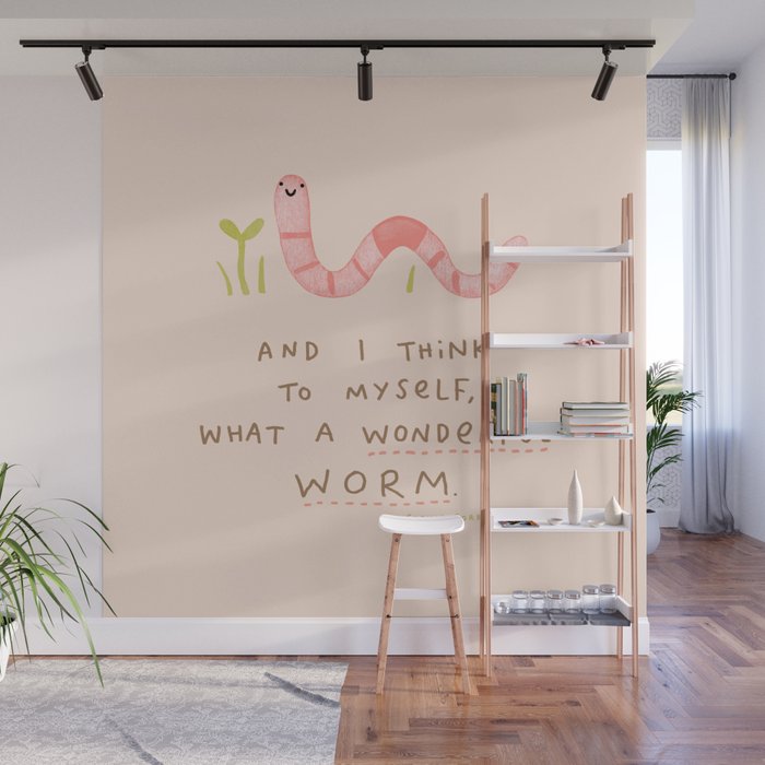 Wonderful Worm Wall Mural Gallery Image 1