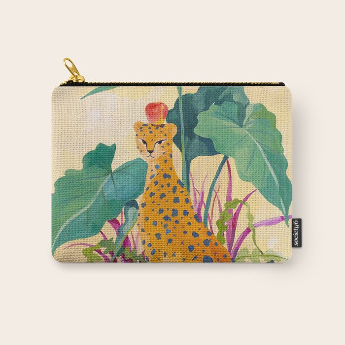 Cheetah and Apples Carry All Pouch Gallery Image 1
