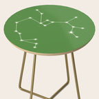 Sagittarius Zodiac Star Constellation Line Art Kelly Green Side Table Gallery Image 2