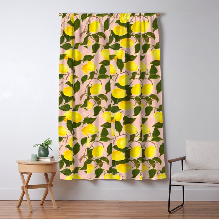 Summer Harvest Lemon Window Curtain Gallery Image 5