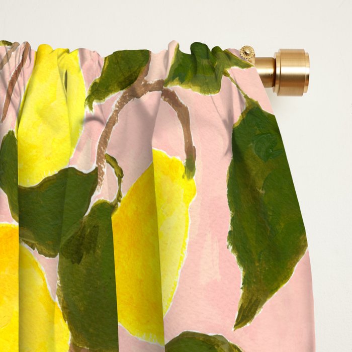 Summer Harvest Lemon Window Curtain Gallery Image 2
