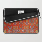 Orange Angel Snowfall Kazak Persian Rug Laptop Sleeve Gallery Image 2