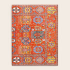 Orange Angel Snowfall Kazak Persian Rug Notebook Gallery Image 4