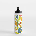Artsy colorful wildflowers Water Bottle Gallery Image 3