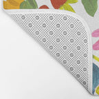 Artsy colorful wildflowers Bath Mat Gallery Image 2