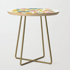 Artsy colorful wildflowers Side Table Gallery Image 1