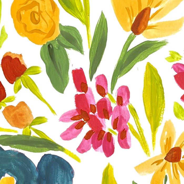 Artsy colorful wildflowers Coffee Mug Gallery Image 2