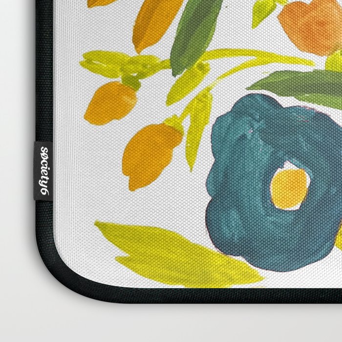 Artsy colorful wildflowers Laptop Sleeve Gallery Image 3