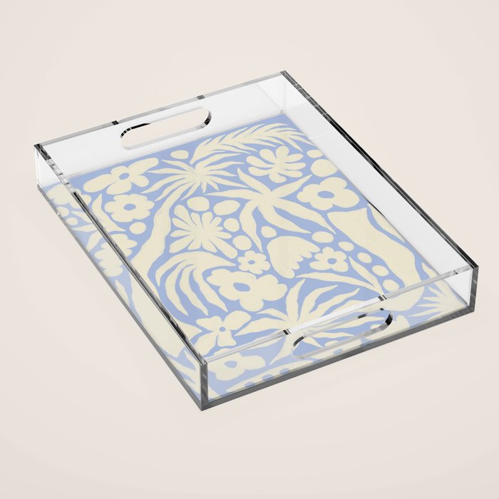 Blomstra blue Acrylic Tray Gallery Image 1