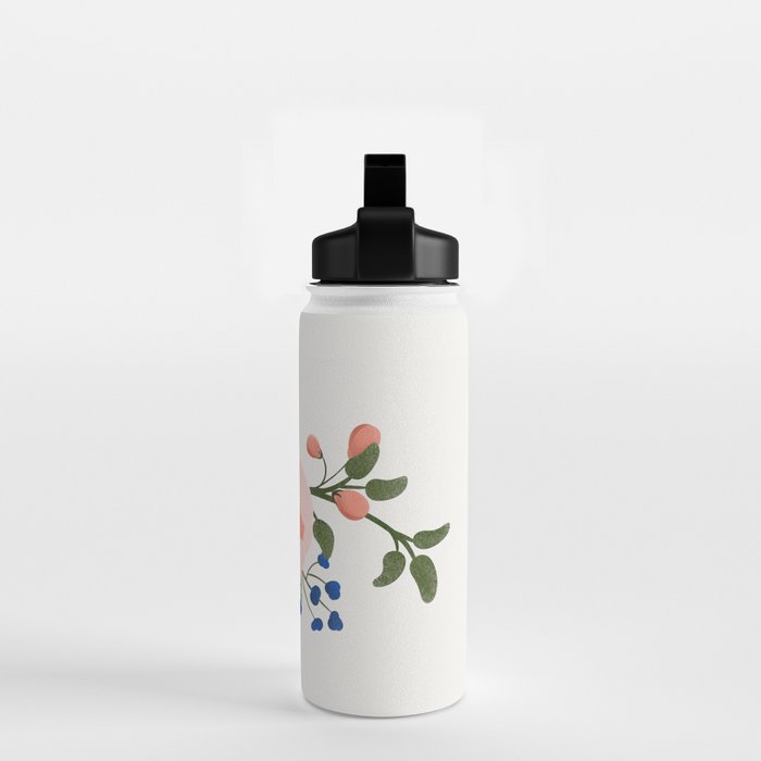 Delicate florals no2 Water Bottle Gallery Image 2