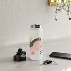 Delicate florals no2 Water Bottle Gallery Image 4