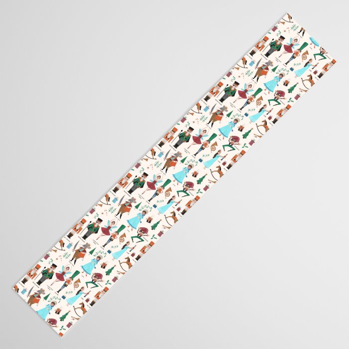 Festive Nutcracker holiday pattern Table Runner Gallery Image 3