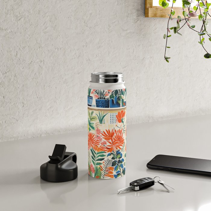 Colourful Flower Nursery Water Bottle Gallery Image 4