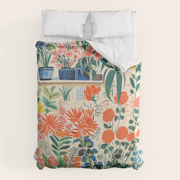 Colourful Flower Nursery Duvet Cover Gallery Image 6