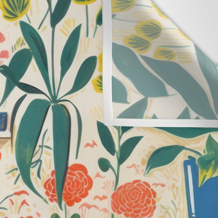 Colourful Flower Nursery Wall Tapestry Gallery Image 3