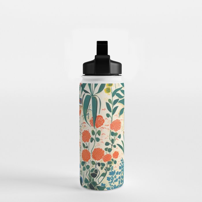 Colourful Flower Nursery Water Bottle Gallery Image 2