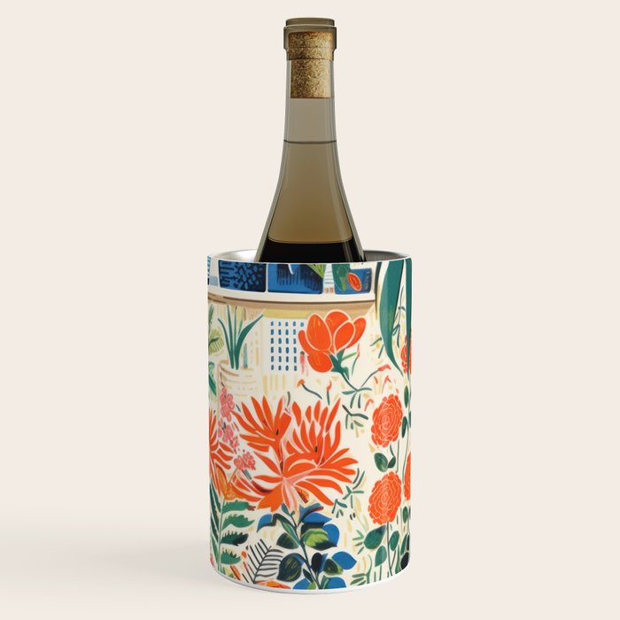 Colourful Flower Nursery Wine Chiller Gallery Image 1
