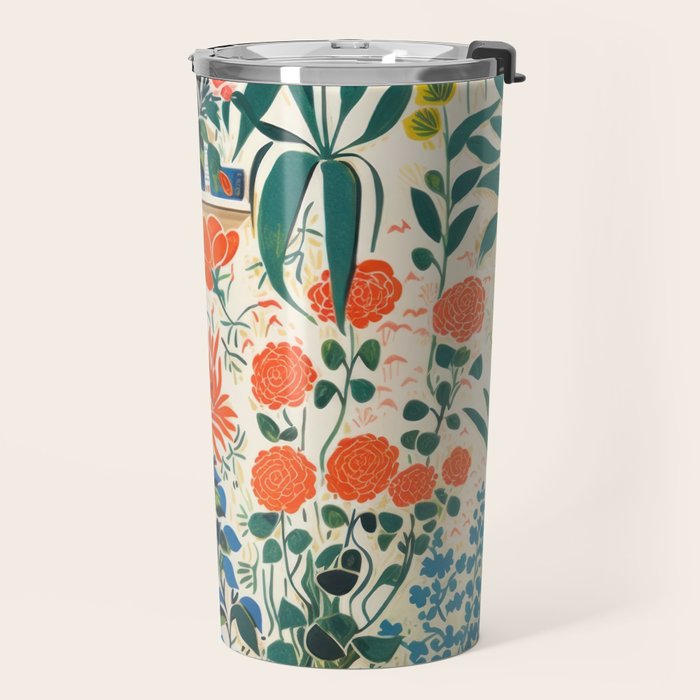 Colourful Flower Nursery Travel Mug Gallery Image 2