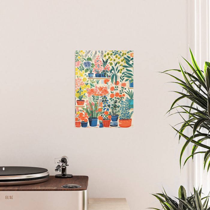 Colourful Flower Nursery Poster Gallery Image 2