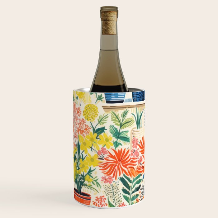 Colourful Flower Nursery Wine Chiller Gallery Image 2