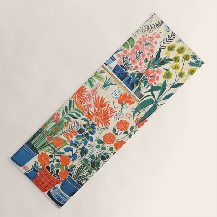 Colourful Flower Nursery Yoga Mat Gallery Image 1