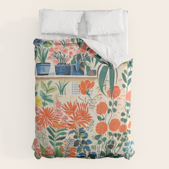 Colourful Flower Nursery Comforter Gallery Image 1