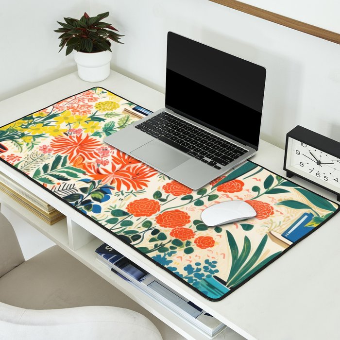 Colourful Flower Nursery Desk Mat Gallery Image 2