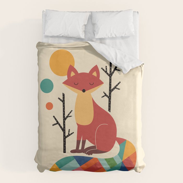 Rainbow Fox Duvet Cover Gallery Image 6