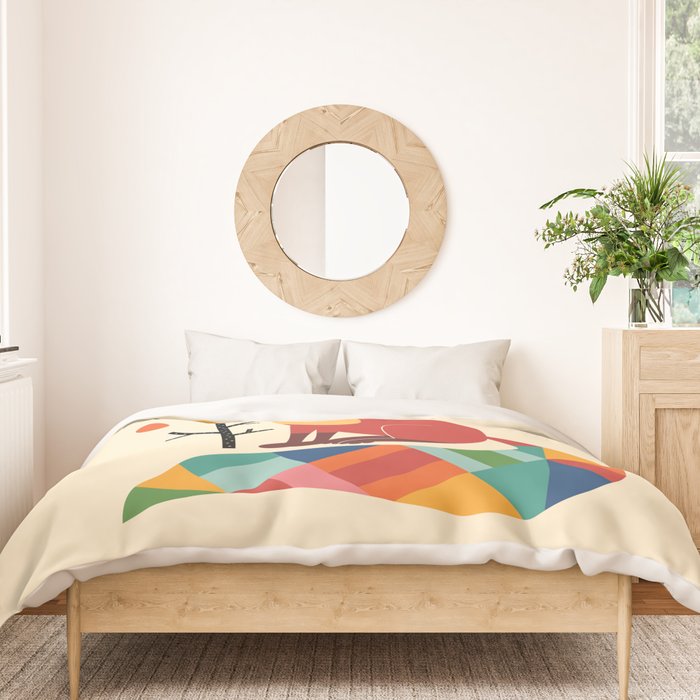 Rainbow Fox Duvet Cover Gallery Image 3