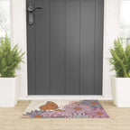 Monarch Butterfly and Wildflowers - Cream Welcome Mat Gallery Image 3