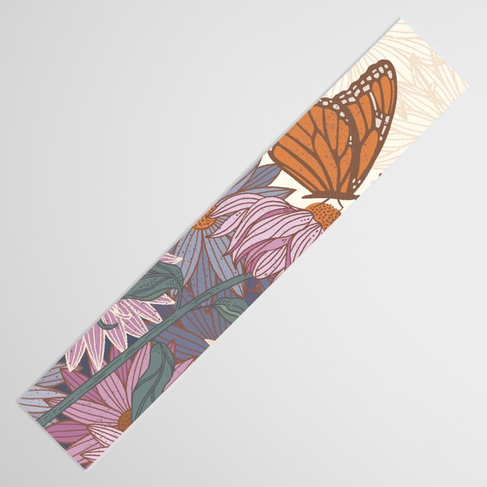 Monarch Butterfly and Wildflowers - Cream Table Runner Gallery Image 3