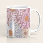 Monarch Butterfly and Wildflowers - Cream Coffee Mug Gallery Image 1