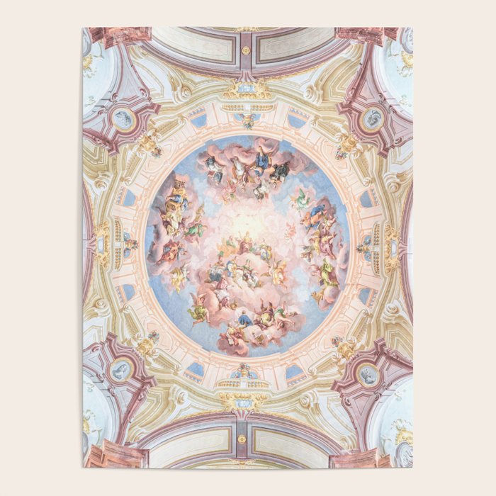 Renaissance Ceiling Painting Gods Angels Fresco Poster Gallery Image 4