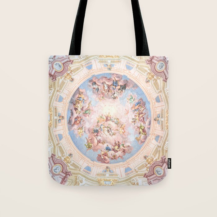 Renaissance Ceiling Painting Gods Angels Fresco Tote Bag Gallery Image 1