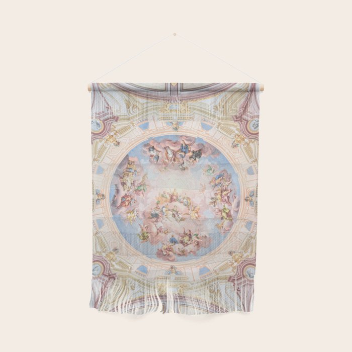 Renaissance Ceiling Painting Gods Angels Fresco Wall Hanging Gallery Image 1