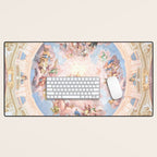 Renaissance Ceiling Painting Gods Angels Fresco Desk Mat Gallery Image 1
