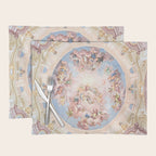 Renaissance Ceiling Painting Gods Angels Fresco Placemat Gallery Image 1